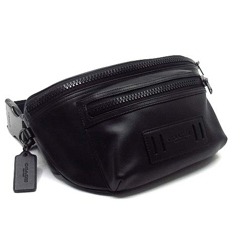 コーチ COACH レザー ボディバッグ ウエストポーチ F75776 ブラック 黒