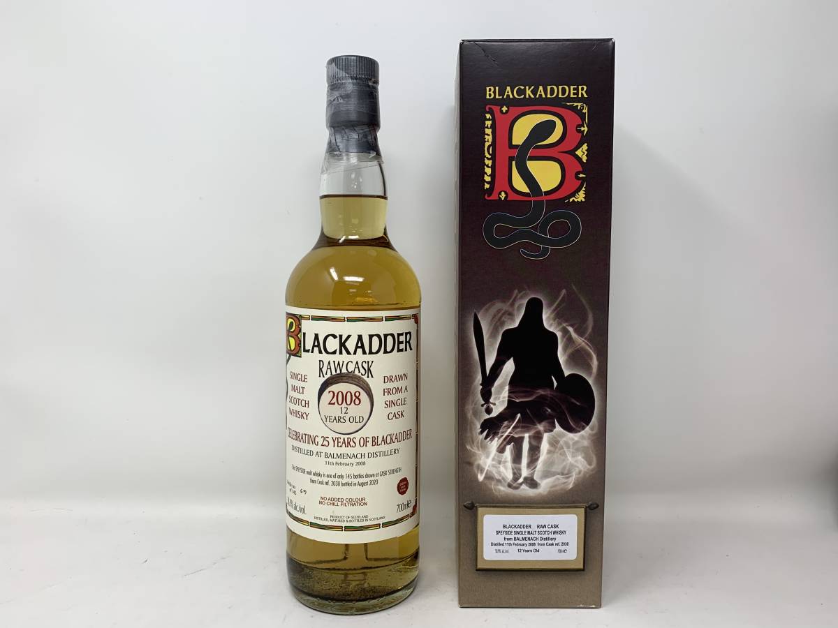 【未開栓】ブラックアダー 12年 700ml 58.9% BLACKADDER シングルモルト スコッチ ウイスキー 2008