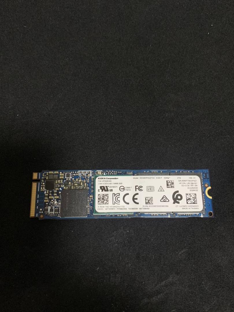 Kioxia SSD 2TB XG6 M.2 2280 KXG60PNV2T04 NVMe PCIe Gen3x 4 SSD M.2 0