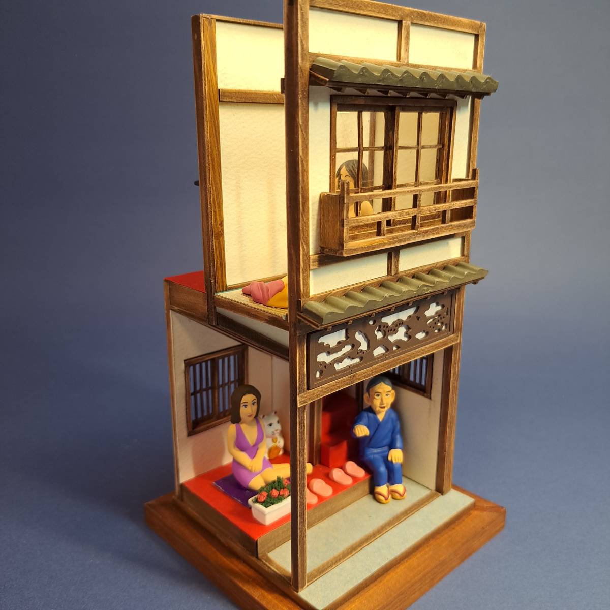 山本高樹の昭和ジオラマ 1/25 「飛田新地」アクリルケース付 □名山本