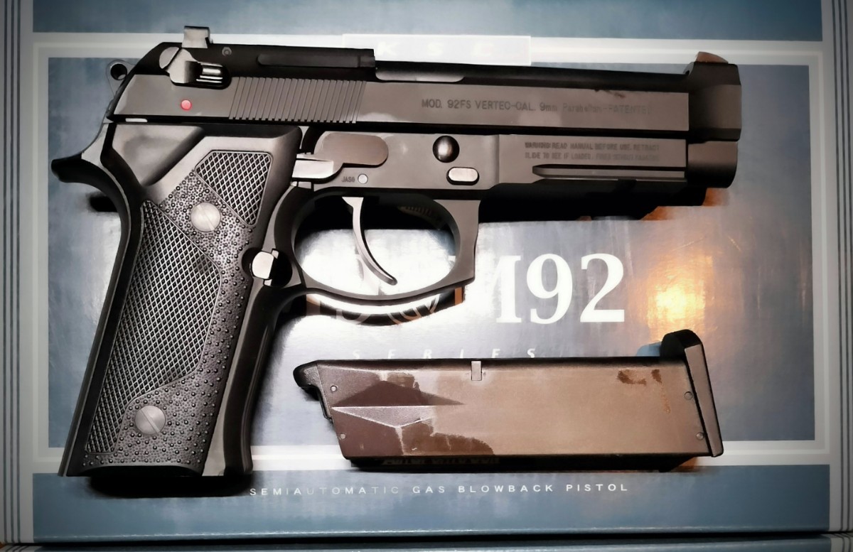 KSC ベレッタM92バーテックGBB HW System7 主観美品 KSC M92