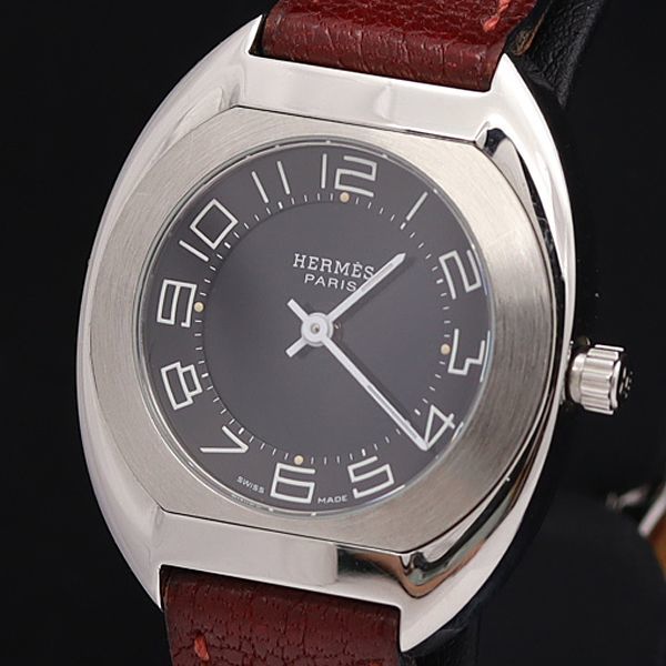 ES1.210 エスパス エルメス クォーツ HERMES デジアナ レディース 