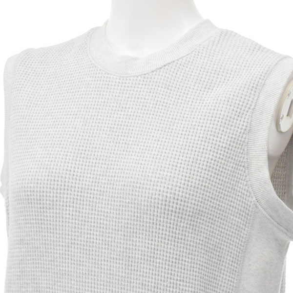 【美品】Adam et Rope/アダムエロペ ロングワンピース ワッフルカットソー ノースリーブ サイドスリット F M [NEW]★51FC54