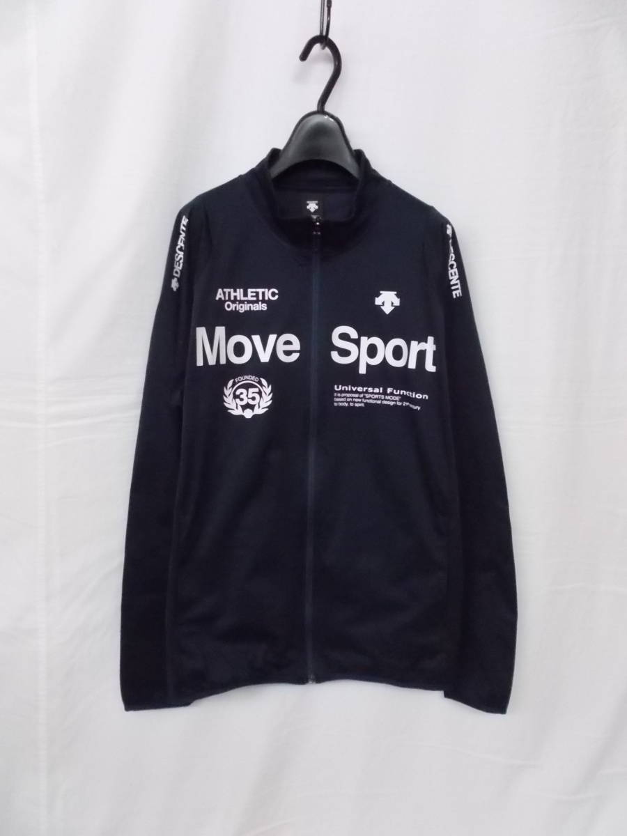 ★デサント/Move Sport★タフスウェットジャケット 薄手ジャージ/XO/ネイビー