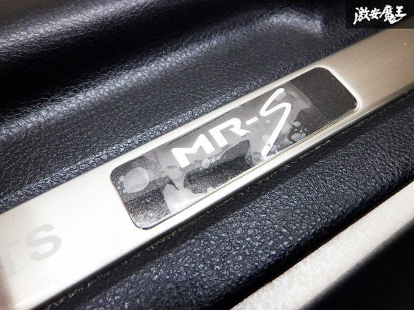 トヨタ純正OP ZZW30 MR-S 後期 スカッフプレート ステンレスカバー付き