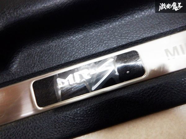 トヨタ純正OP ZZW30 MR-S 後期 スカッフプレート ステンレスカバー付き