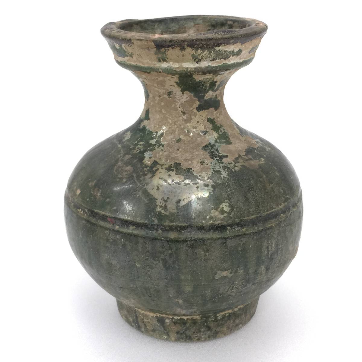 中国古美術 T54 T54 中国古玩 漢緑釉銀化小壷 漢時代 古美術 中国美術 骨董 唐物