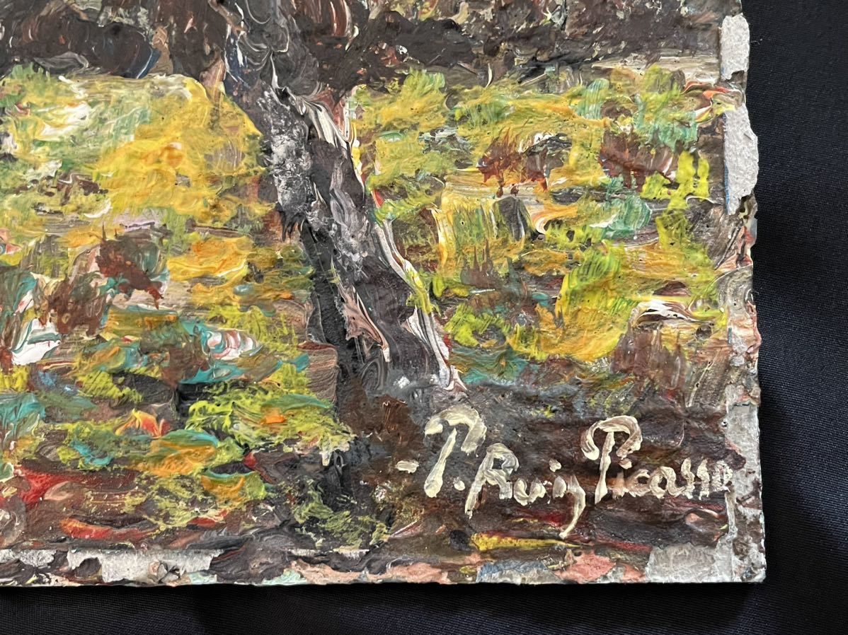奇跡の一枚 特別 肉筆 パブロ ピカソ Picasso 風景 初期 1900年 原画