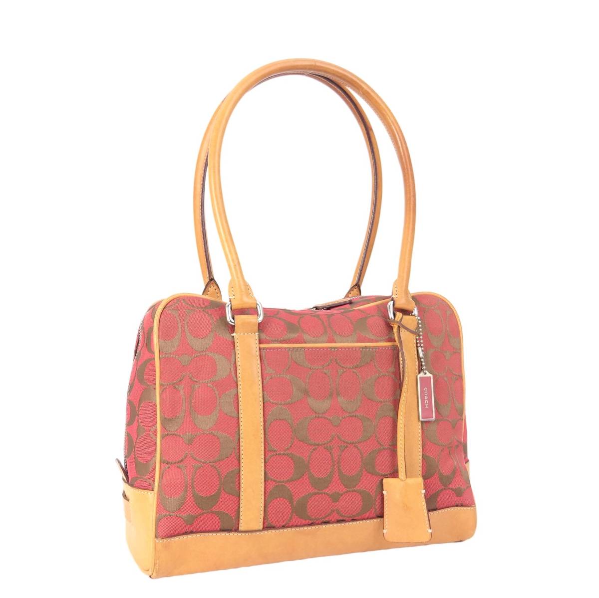 COACH シグネチャー コーチ レザー ⁄ サッチェル（カラーブラウン 