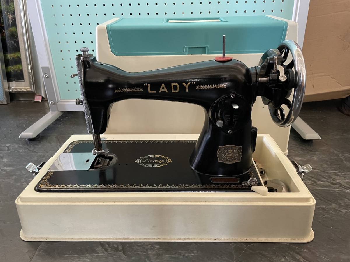 LADY 黒ミシン 昭和レトロ アンティーク 現状品