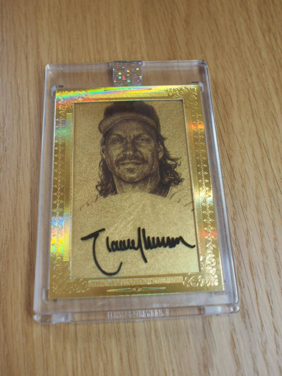 Randall Johnson 22k real gold auto card MLB ランディジョンソン