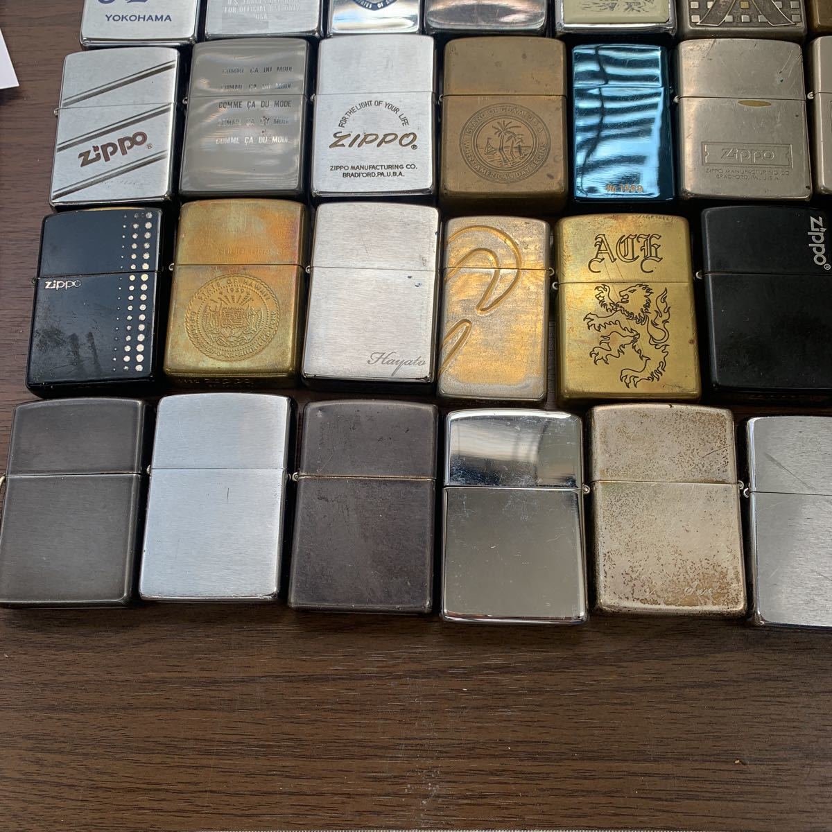 1006 1円スタート ZIPPO 大量 52点まとめ売り/着火未確認/ ケース付き 