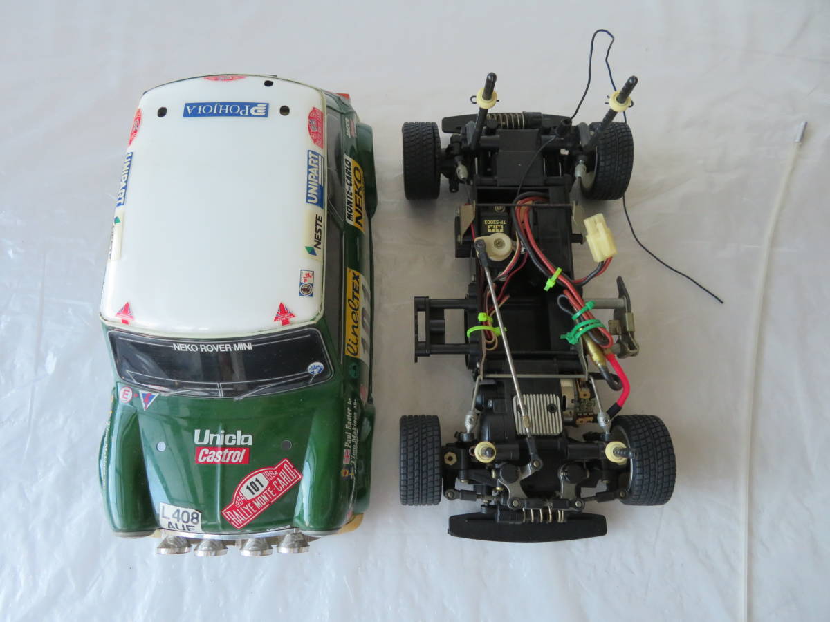 B.【TAMIYA】ROVER MINICOOPER 1/10電動RC.FFレーシングカー ローバー