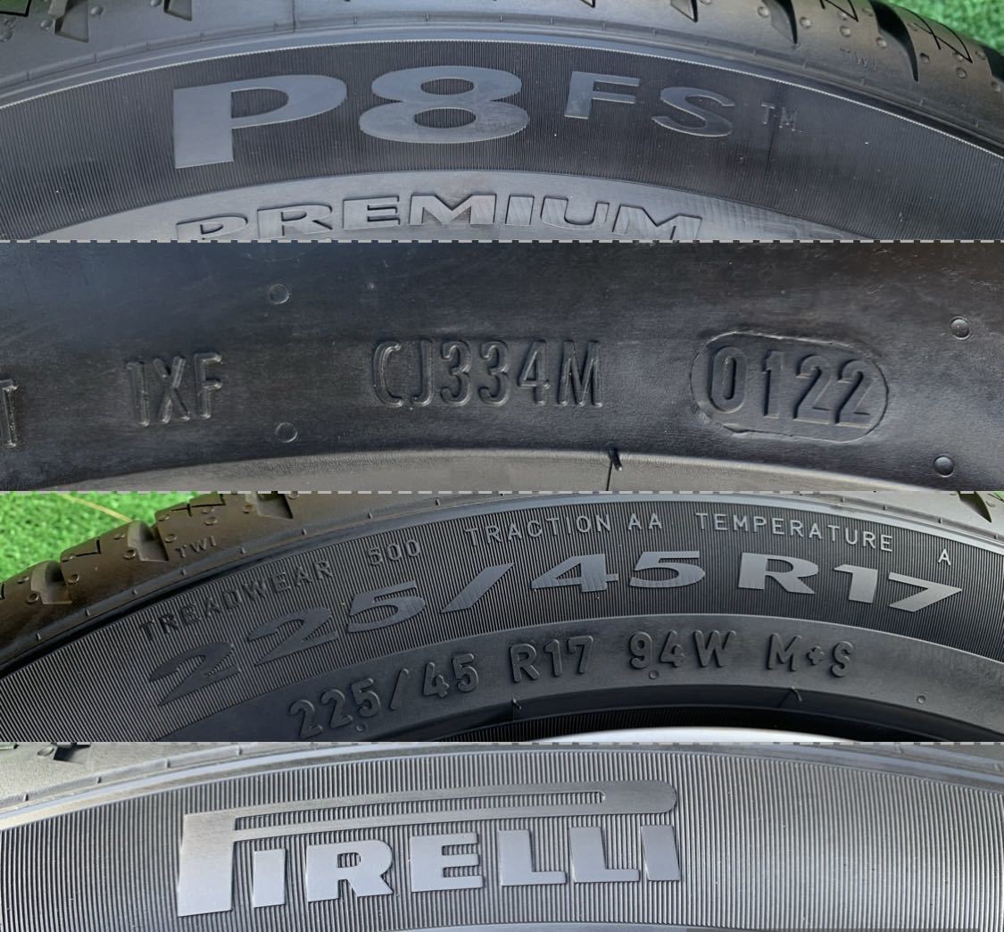 VW ゴルフ7 純正 ホイール 17インチホイール& 225/45R17 PIRELLI