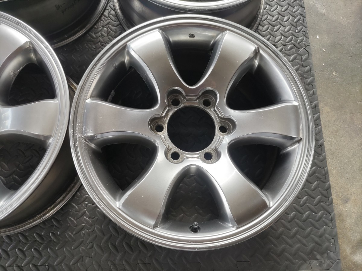 ハイグロス 120系 プラド 純正 ホイール 17インチ 7.5J +30 6穴 PCD 