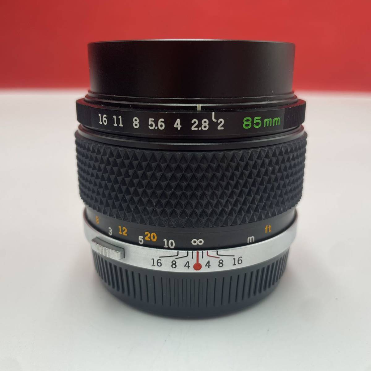 ☆A OLYMPUS OM-SYSTEM ZUIKO AUTO-T 85mm F2 カメラレンズ 単焦点