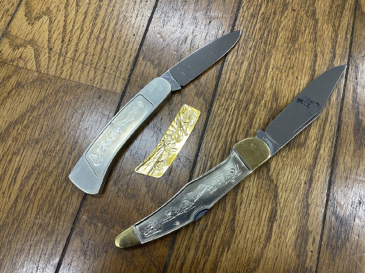 ○P803/ 1円～フランクリンミント ハンティングナイフ フィッシング