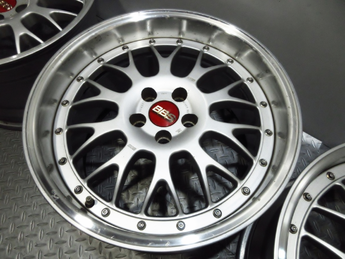 絶版 BBS RSM RS826 RS827 17インチ 前 8J+35 後 9J+32 PCD100-5穴  