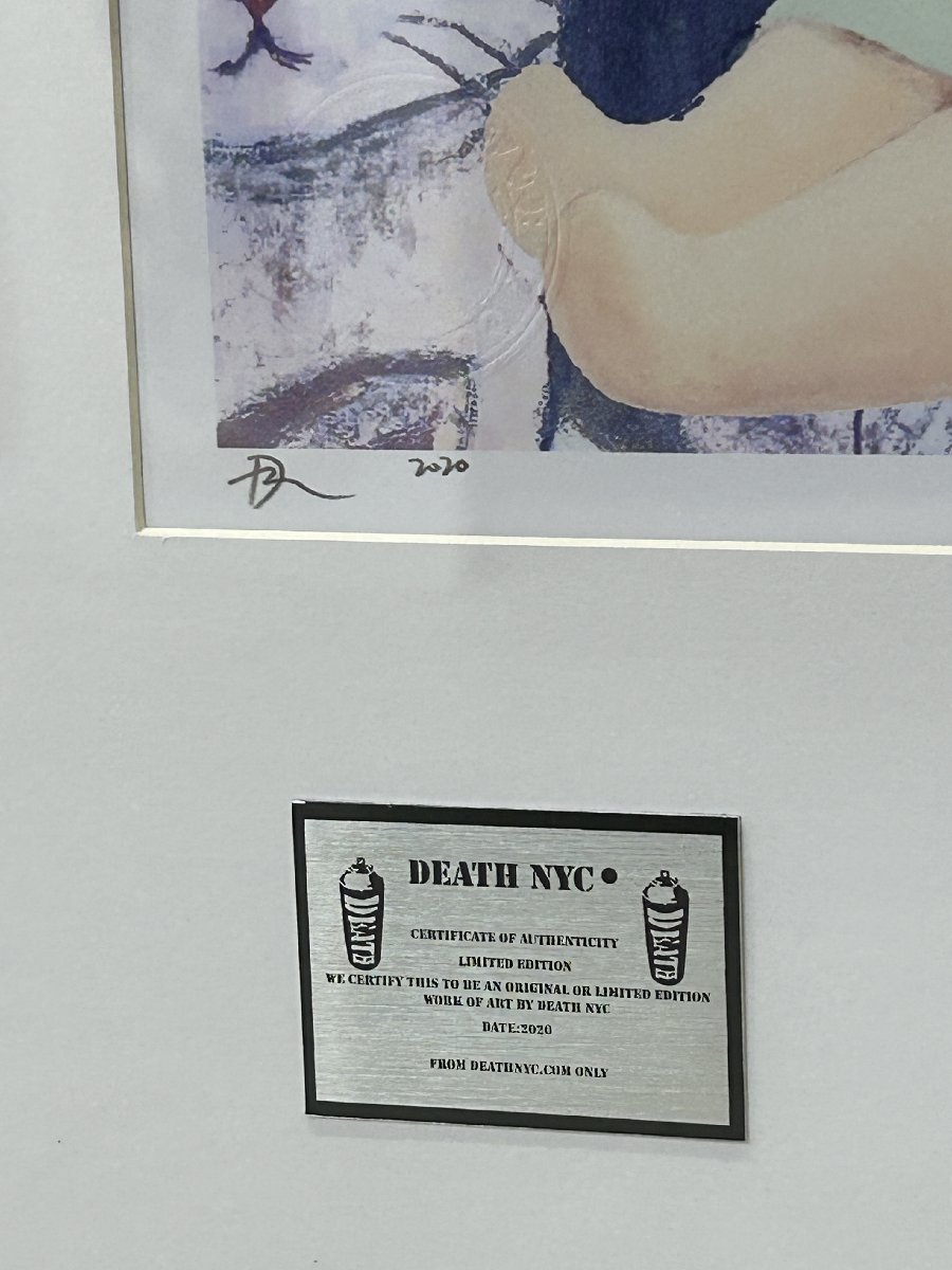 DEATH NYC 額付き 世界限定100枚 アートポスタ 奈良美智 NARA