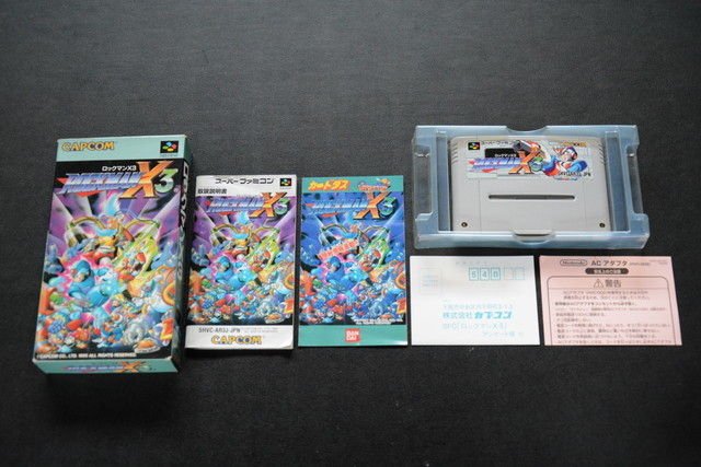 CAPCOM ROCKMAN X3 ハガキ・説明書・箱付き 検索用語→Aカプコンロックマン任天堂スーパーファミコンSFCNintendoSUPERFAMICOM