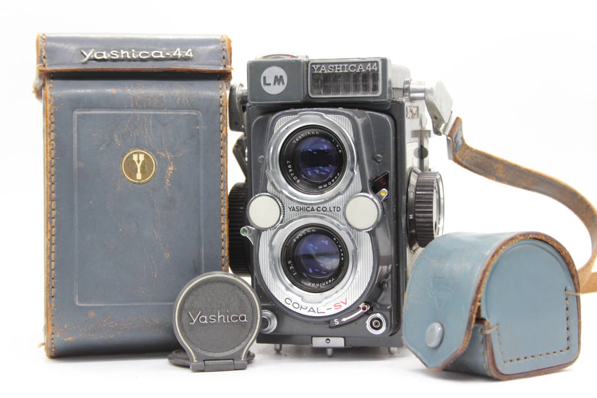 返品保証】 ヤシカ Yashica 44 LM Yashinon 60mm F3.5 ソフトケース