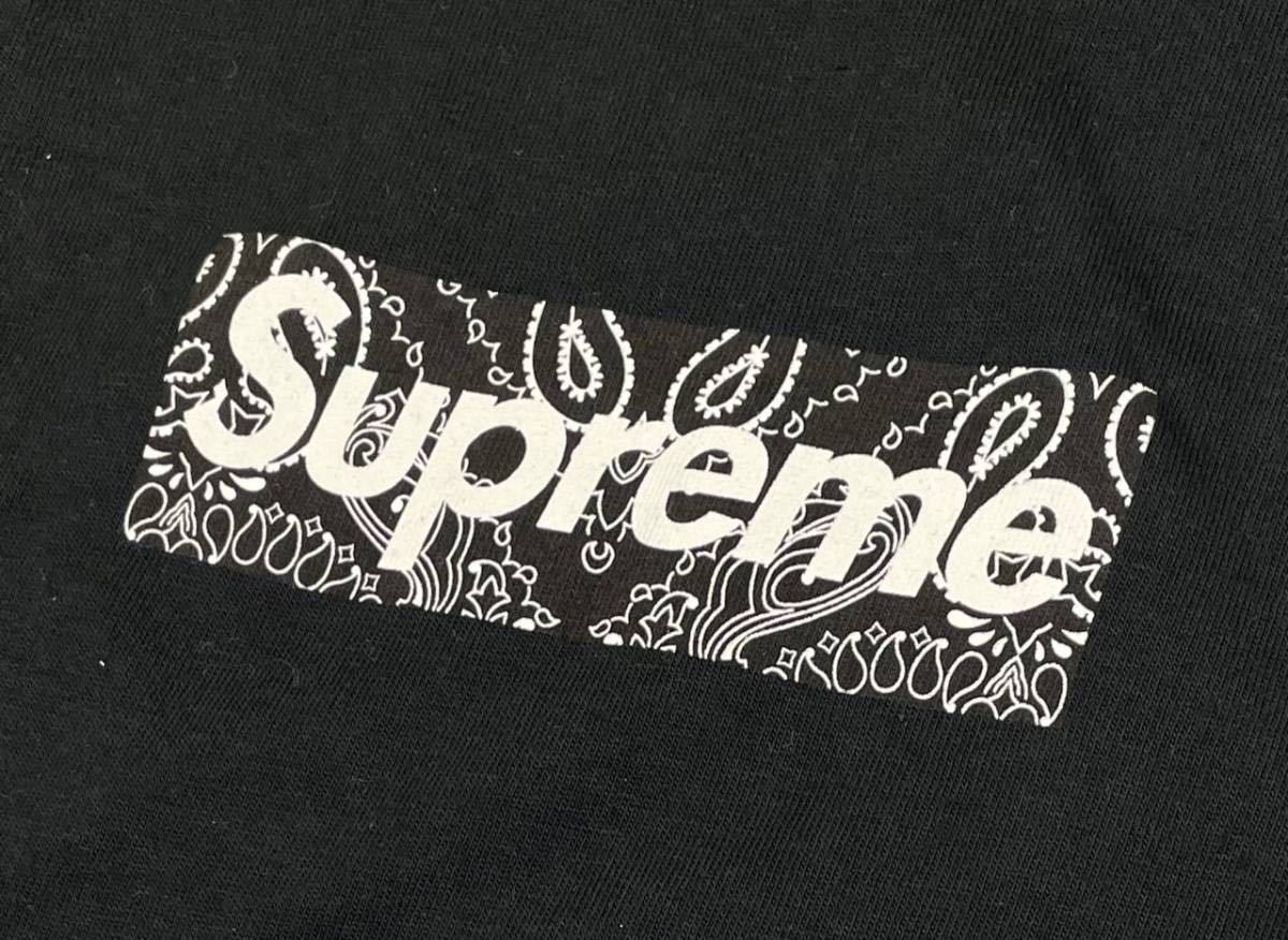 送料無料 Supreme 19AW BANDANA BOX Logo TEE シュプリーム バンダナ