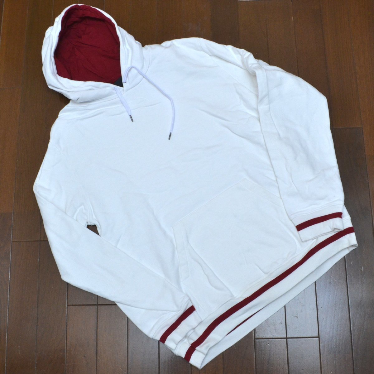 定価19800円 PS PAUL SMITH ポールスミス Happy プルオーバースウェットパーカー 長袖 212512 669UP XXLサイズ メンズ トップス M670030