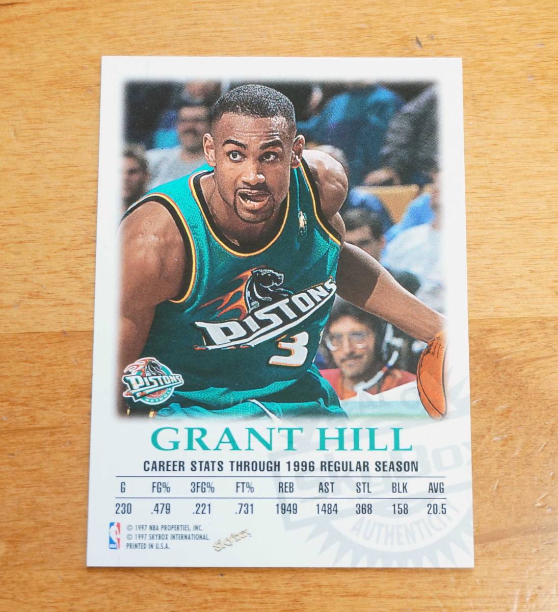 グラントヒル 直筆サイン レデ skybox エメラルド NBAカード グラント
