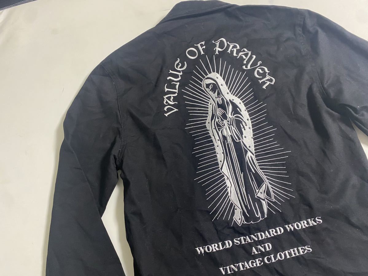 614 BLACK FLAME マリア刺繍スカジャン Memento Mori 614 BLACK FLAME マリア刺繍スカジャン Memento Mori 614 BLACK FLAME