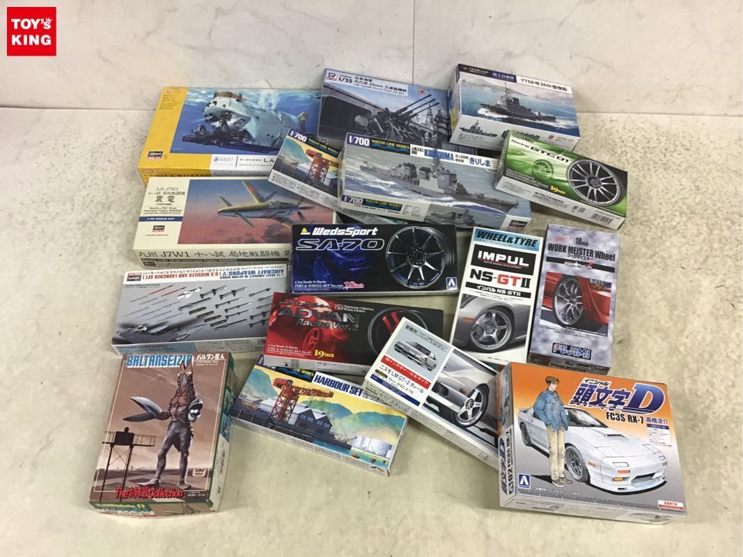 1円〜 同梱不可 ジャンク 1/35等 日本海軍九六式 25mm 三連装機銃、頭文字D FC3S RX-7 高橋涼介 他