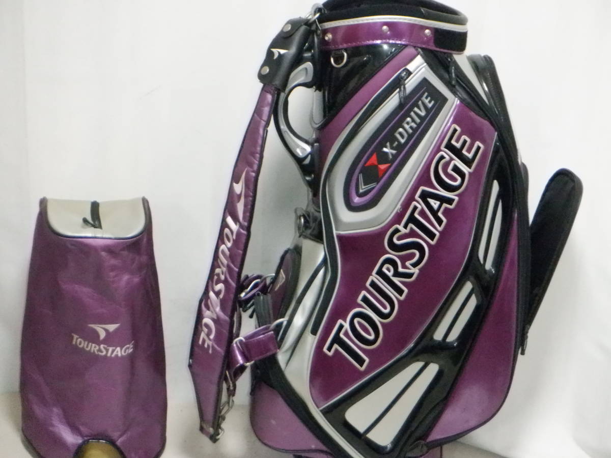 BRIDGESTONE ツアーステージ X-DRIVE 9.0型★中古★3点式 アスリートツアーモデル (PAxSILVERxBK)