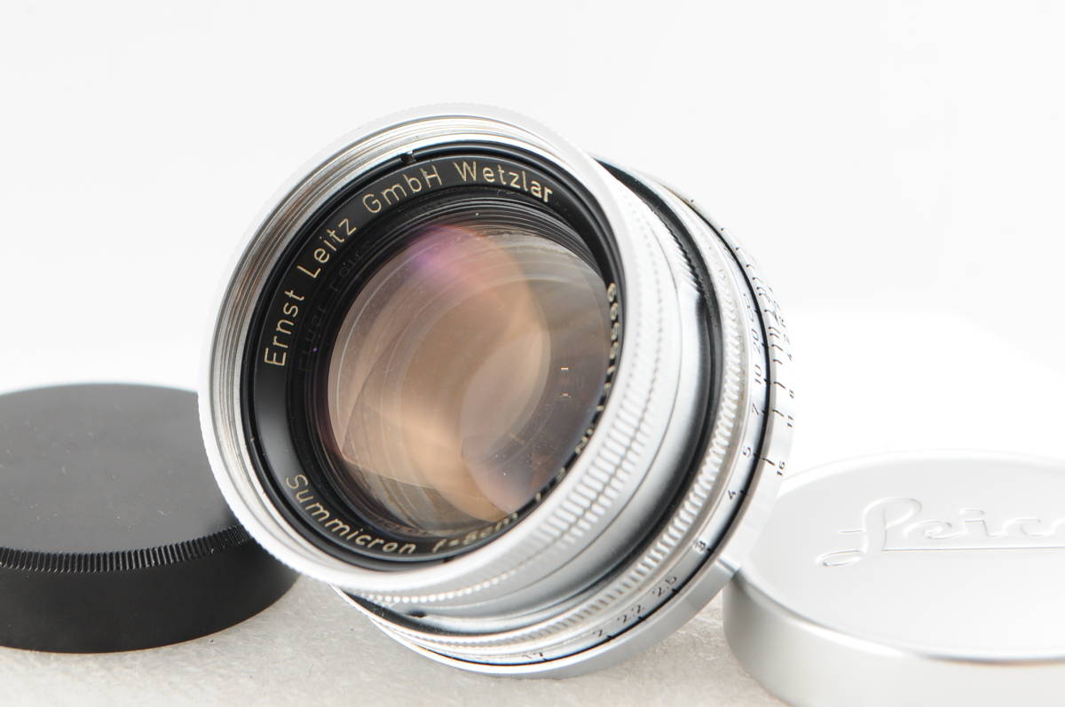 【極上美品】Leica Summicron 50mm ライカ ズミクロン 沈胴 ☆極上美品☆ Leica ライカ Summicron 50mm F2 Lマウント 沈胴 5cm □清潔