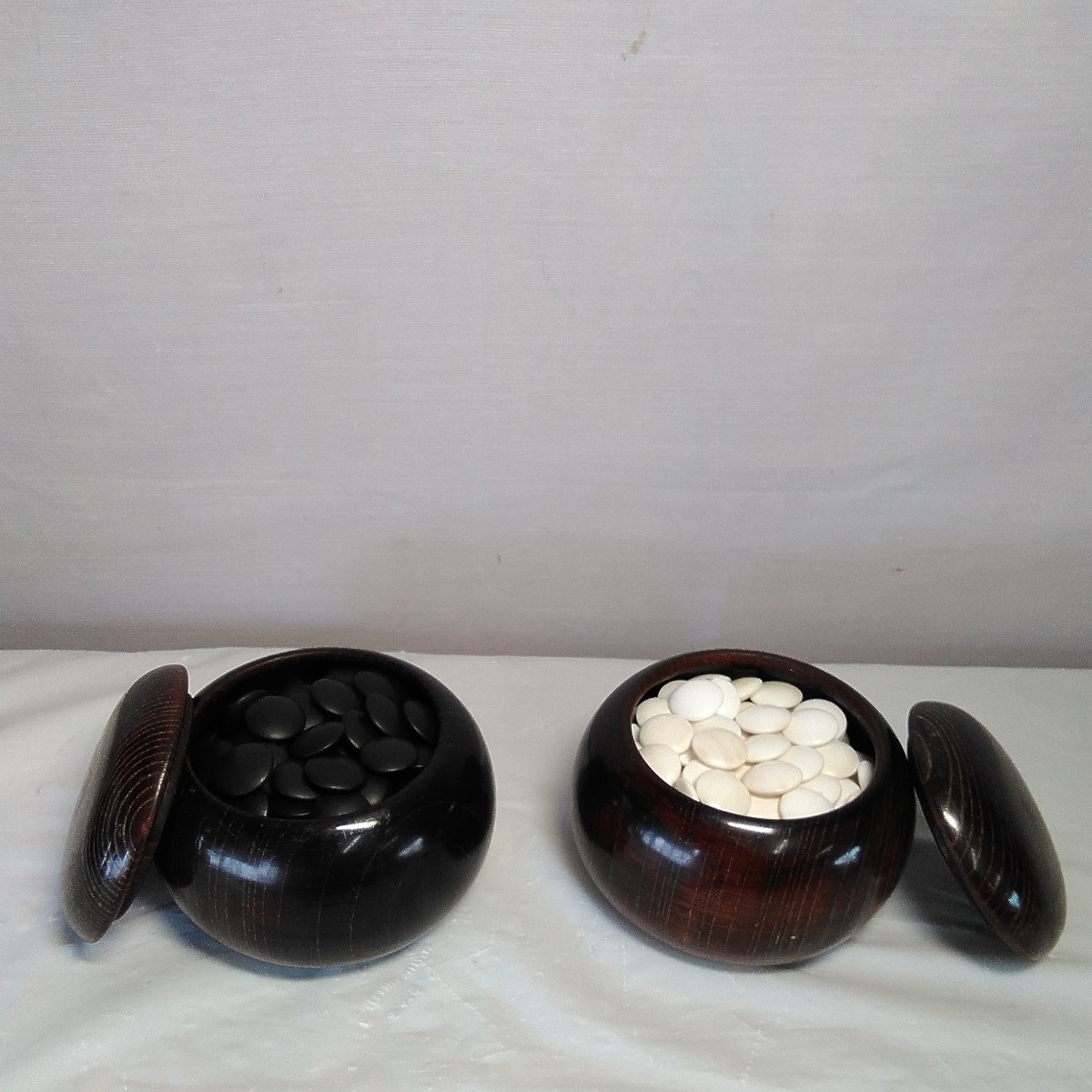 碁石 囲碁 碁笥 蛤碁石 那智黒 34号 桜特大 白180 黒181 碁石