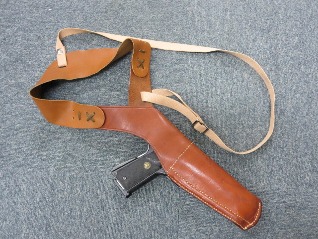 ★実物ビアンキ オート用ショルダーホルスター/1911GM.M39M59.HP.CZ75/検索エランZEKEホビーWAマルイMGCマルシンCAWタニオコバBWC