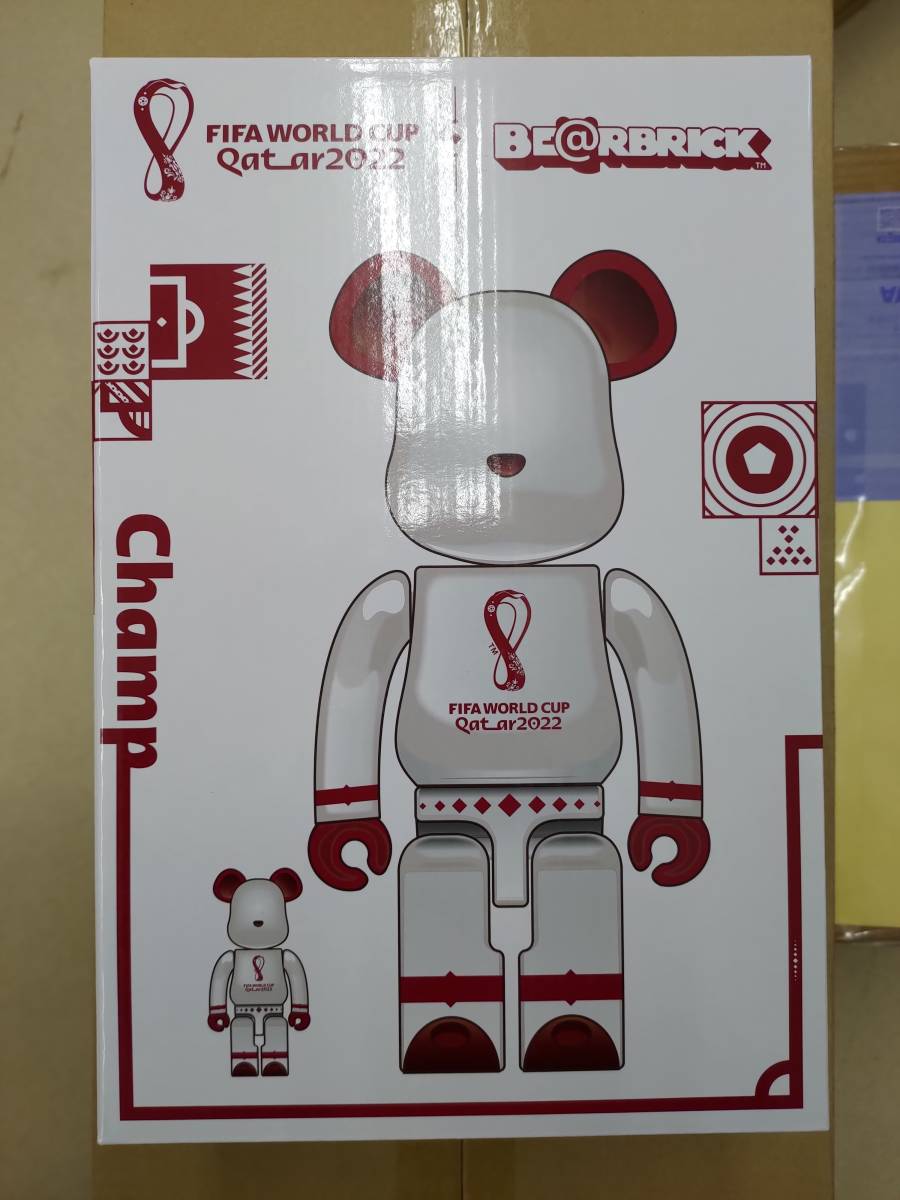  BE＠RBRICK FIFA WORLDCUP QATAR 2022 TM OLP WHITECHROME 100％＆400％(キューブリック、ベアブリック)｜売買されたオークション情報、yahooの商品情報をアーカイブ公開 - オークファン キューブリック、ベアブリック