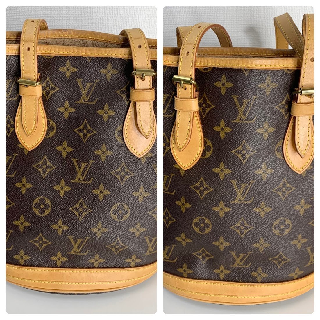 □LOUIS VUITTON ルイ・ヴィトン モノグラム プチ・バケット M42238