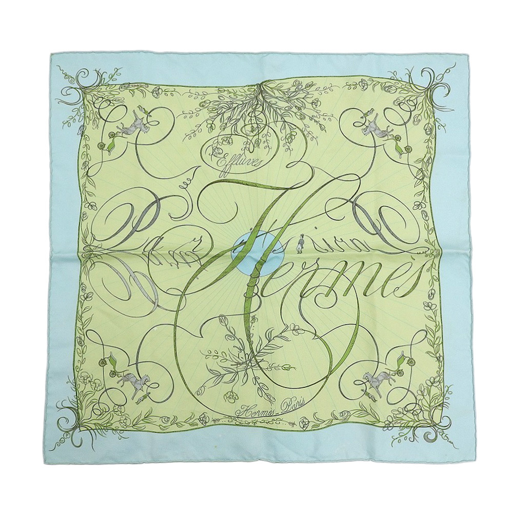 ☆HERMES☆ エルメス ミニスカーフ カレ40 Effluves ピンク ☆HERMES☆ エルメス ミニスカーフ カレ40 Effluves ピンク 美品