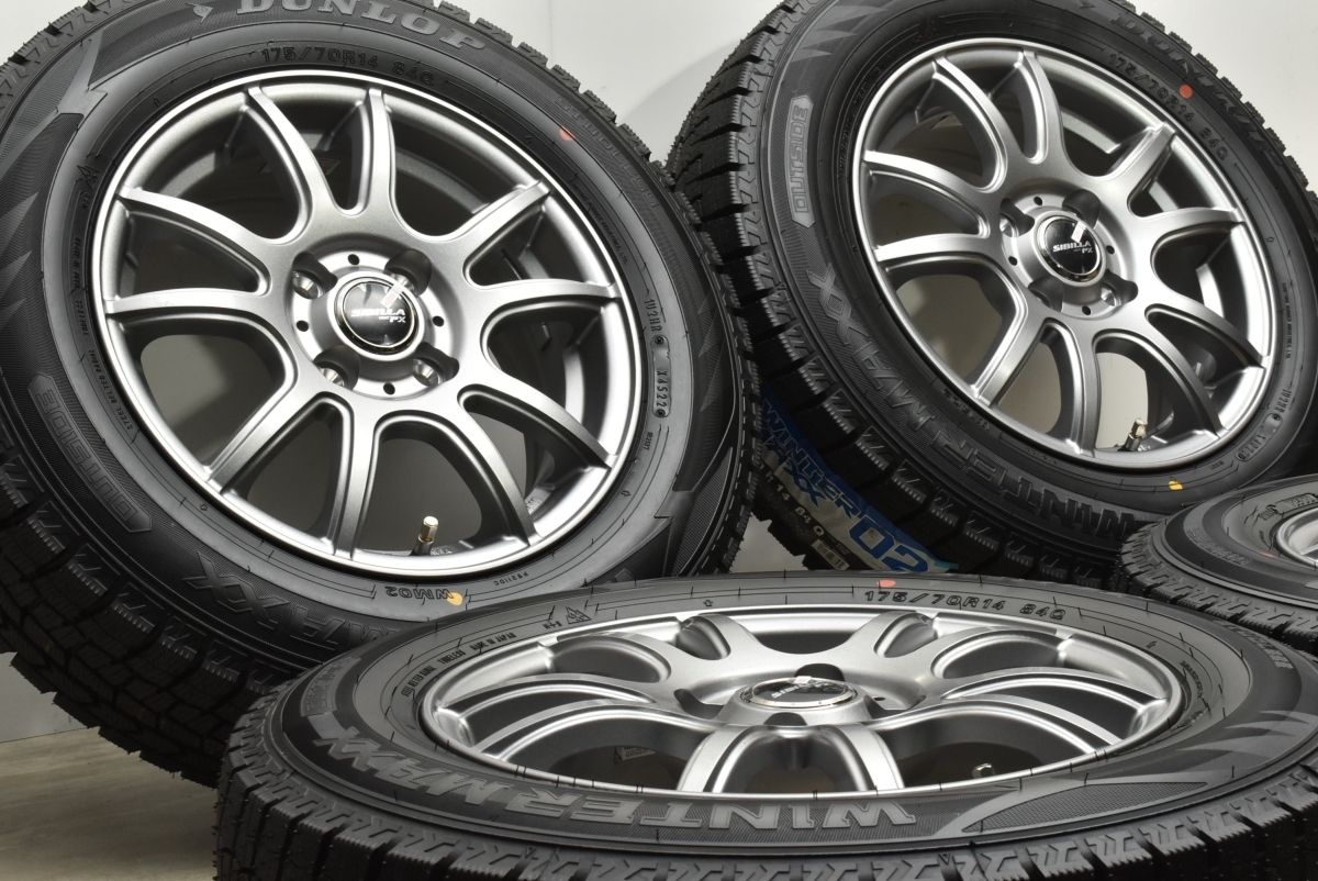 2022年製 未走行 バリ溝 美品】シビラ 14in 5.5J +42 PCD100 