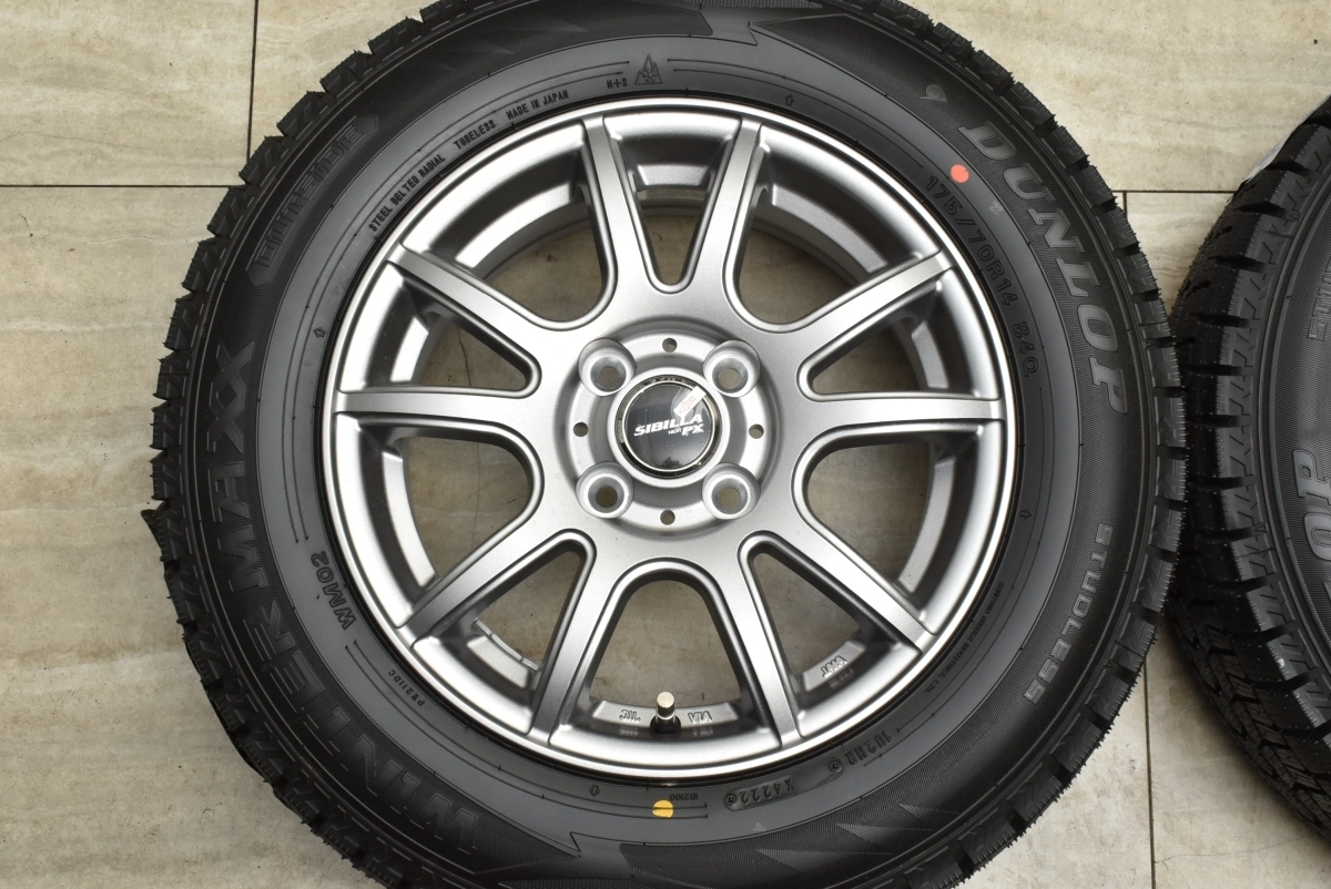 2022年製 未走行 バリ溝 美品】シビラ 14in 5.5J +42 PCD100 
