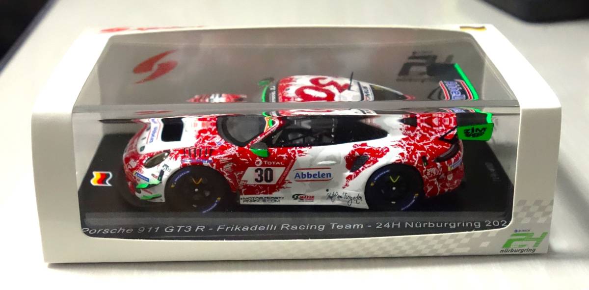 SPARK スパーク 1/43 Porsche ポルシェ 911 GT3 R No.30 Frikadelli Racing Team 24H Nurburgring 2021 中古美品