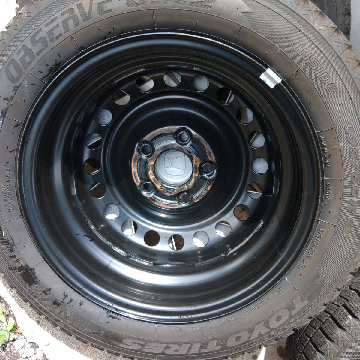 ②2024.2022年製175⁄65R15バリ山！中古タイヤ4本セット 2022年製175