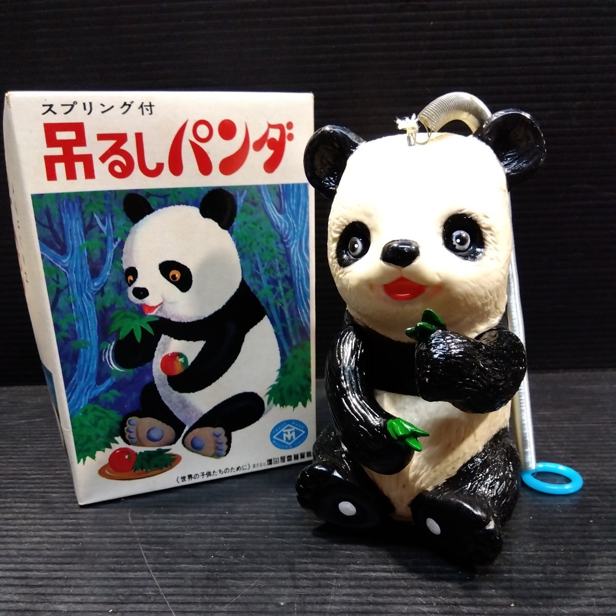 おもちゃ 昭和 レトロ 当時物 パンダ ソフビ フィギュア クローバー レア