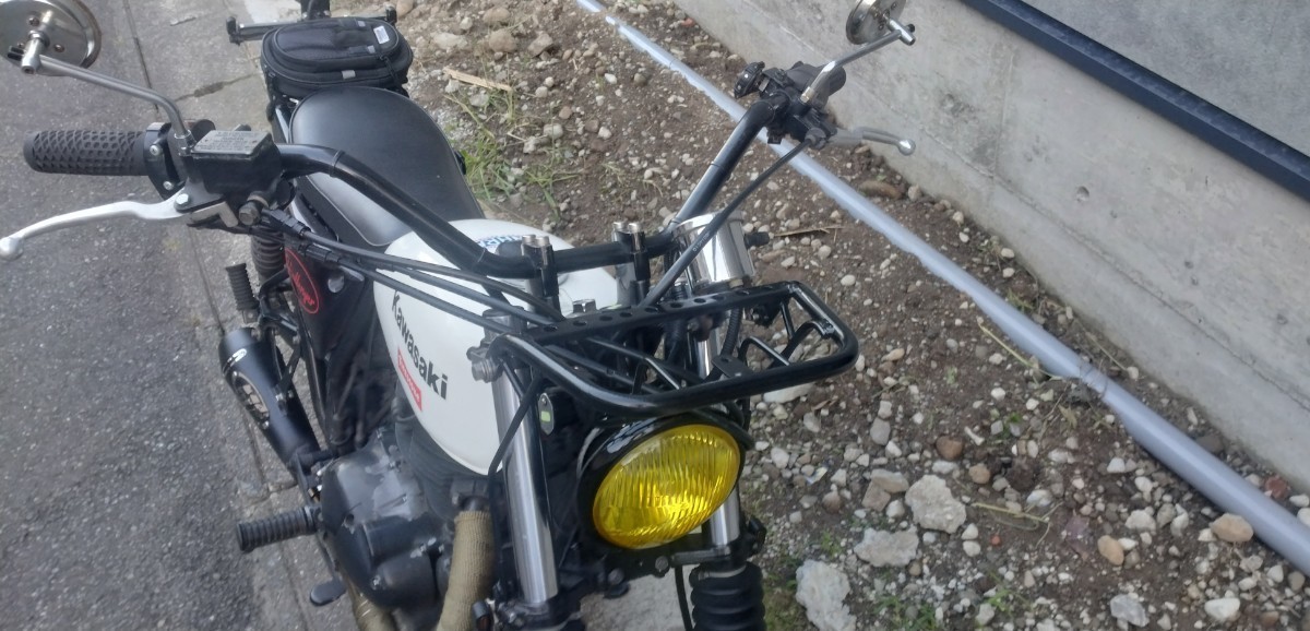 カワサキ 250TR フロント キャリア kawasaki キャンプ オフロード VMX 