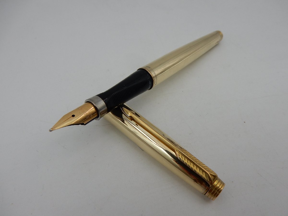 PARKER パーカー 75 万年筆 14Kペン先 ゴールド M ジャンクにて 4