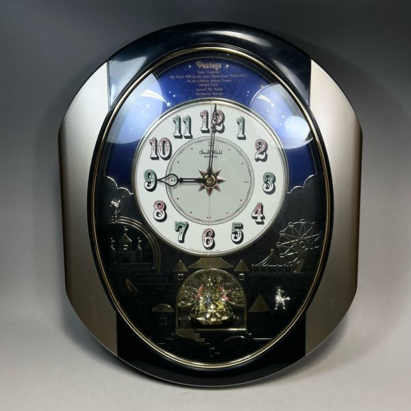 からくり時計 smallworld RHYTHM 4MH638 リズム時計 Small World