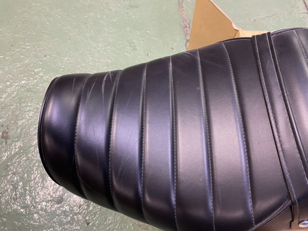 バリオス1型 社外シート バリオス 1型 3段シート 約60cm 黒レザー カワサキ
