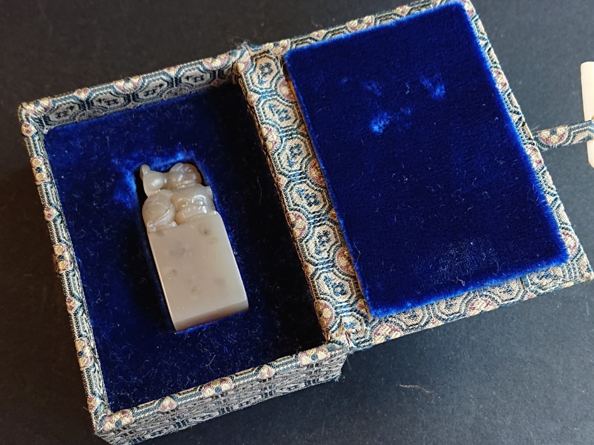 獅子 牛角凍印材