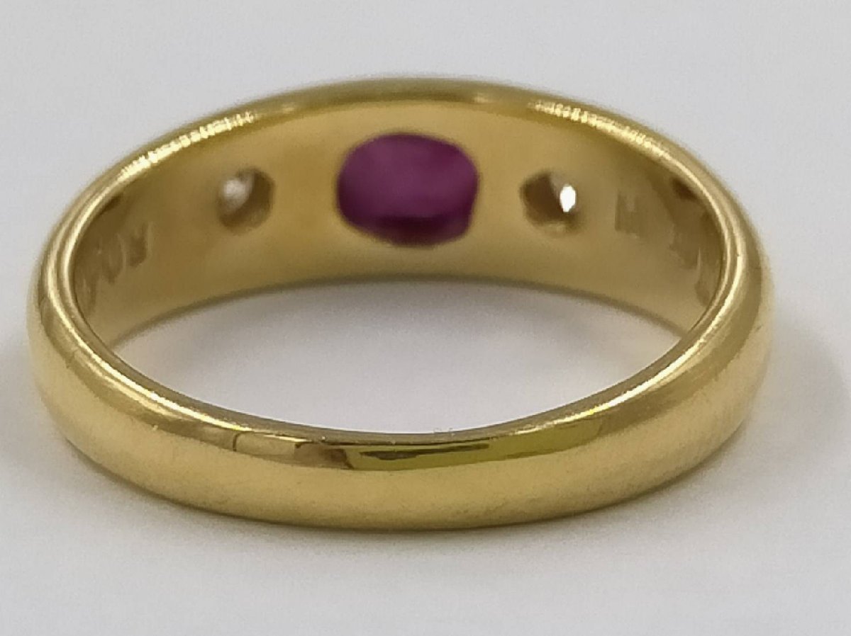 CARTIER カルティエ リング ルビー・ダイヤ入り K18 R:0.40ct D:0.07ct 