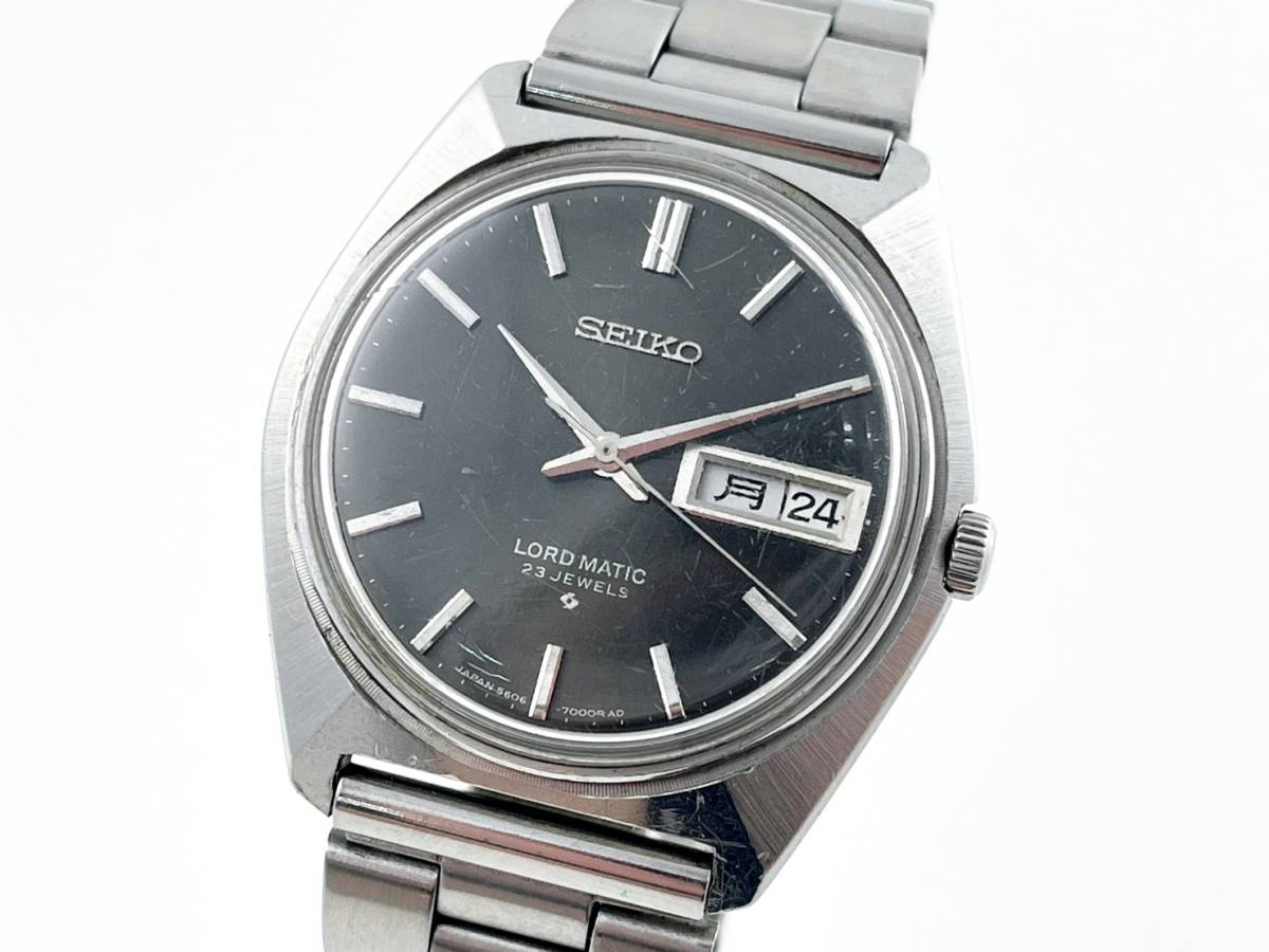 7T4 ☆SEIKO/セイコー☆ LORD MATIC/ロードマチック 23石 【5606-7000 