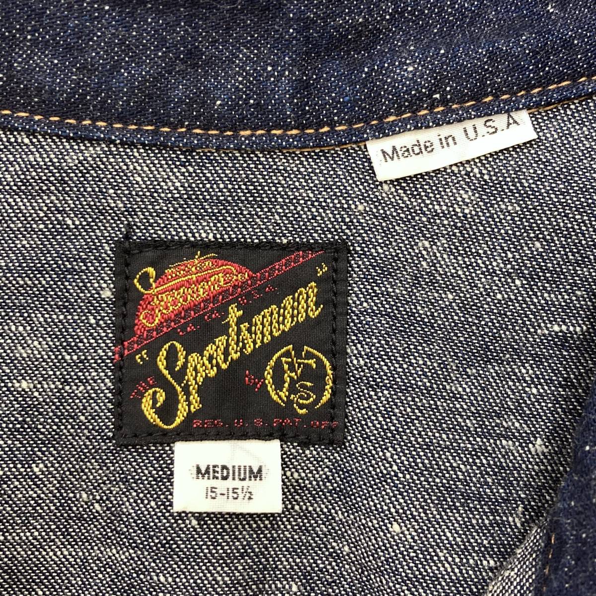 MFSC MISTER FREEDOM × SUGER CANE デニムシャツ USA製 濃紺 Mサイズ